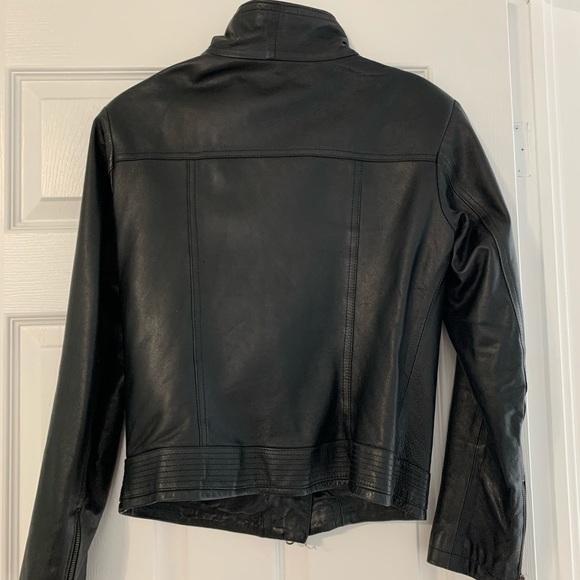 Black leather jacket - Picture 3 of 5